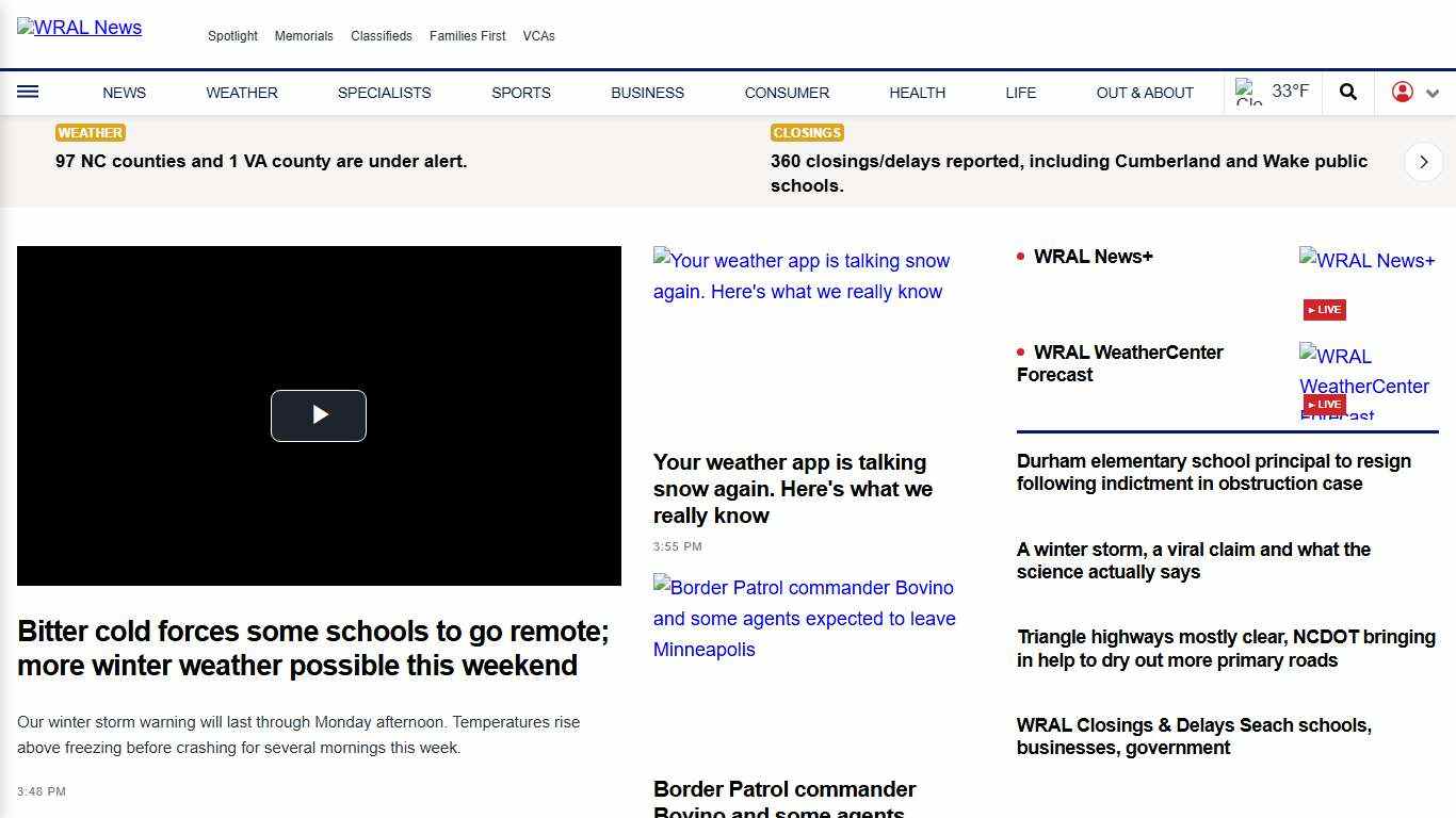 WRAL News and Weather in Raleigh NC