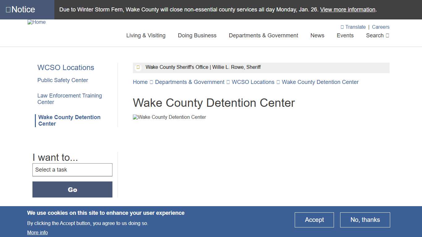 Wake County Detention Center Wake County Government